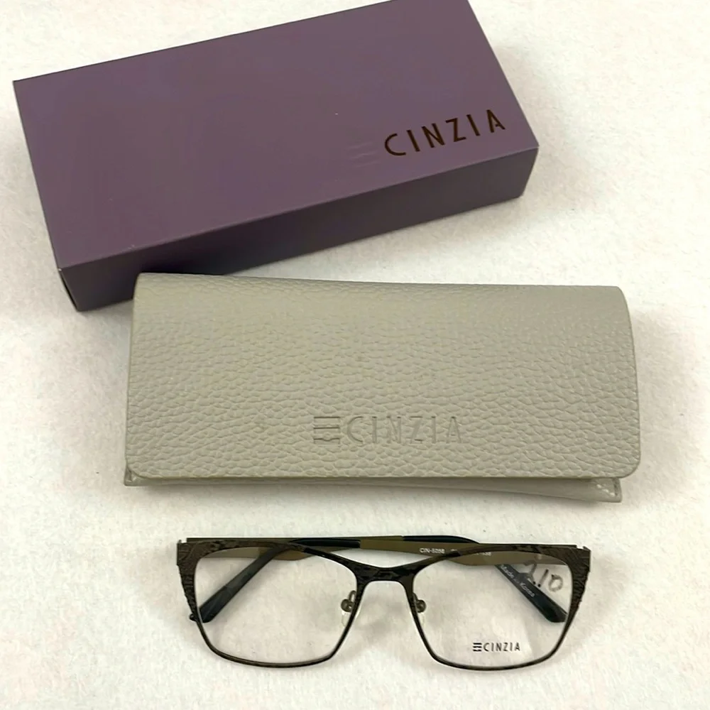 NWT CINZIA Glasses Frame, case and box